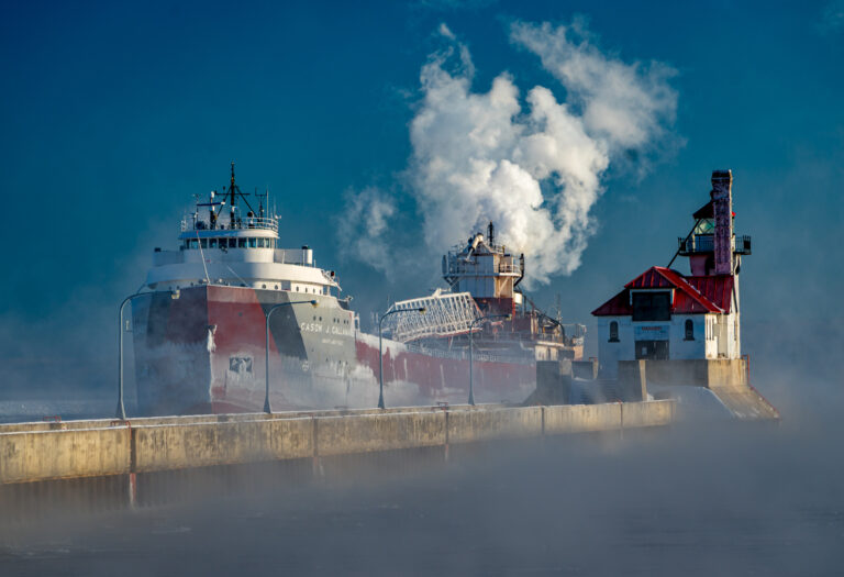 Cason J Callaway, Winter Shipping, Seas Smoke
